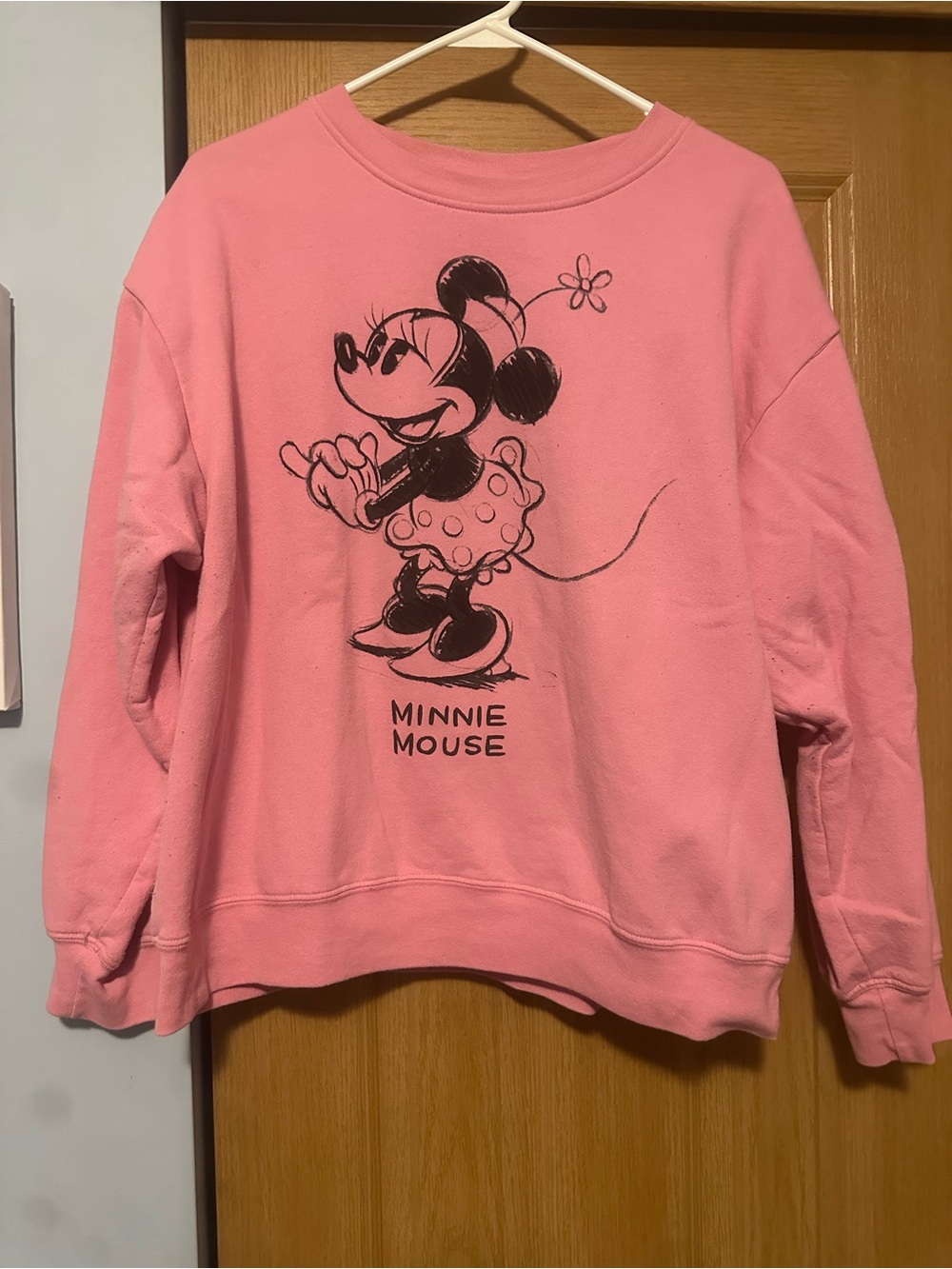 Disney Pink Minnie Mouse Pullover Sweatshirt